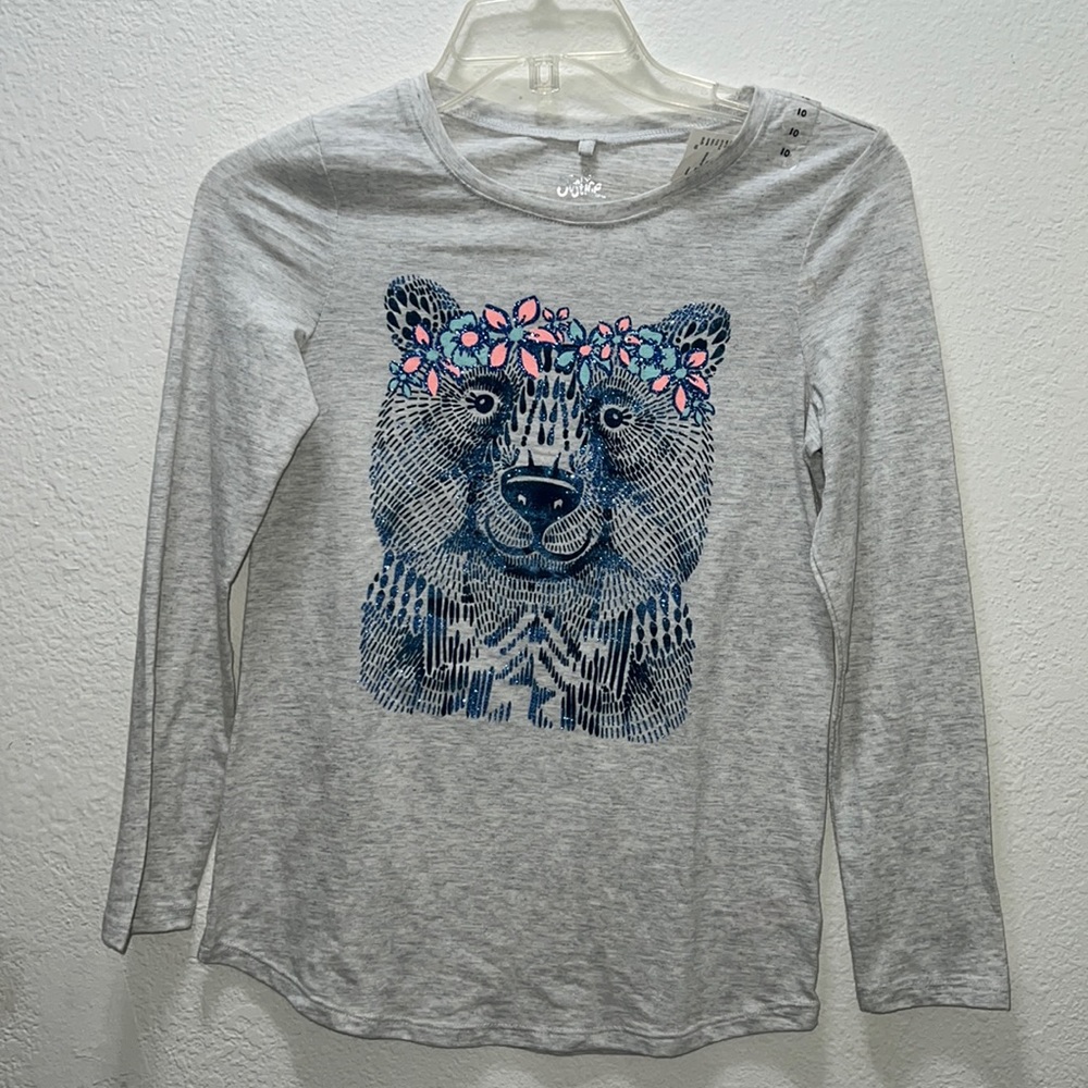 Girls Justice long sleeve gray